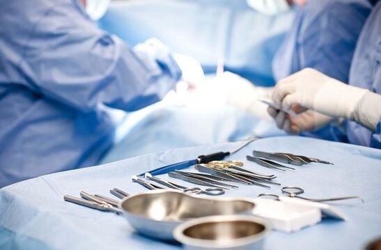 Surgical intervention in chronic prostatitis