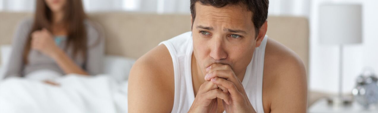 A man suffering from prostatitis