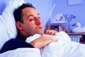 The acute phase of prostatitis is manifested by high body temperature